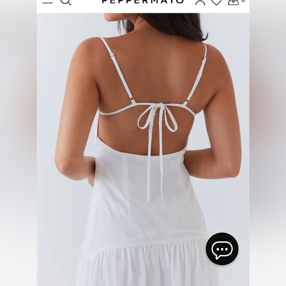 Peppermayo Myra Maxi Dress - White - Picture 3 of 8